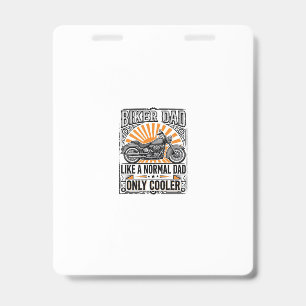 Biker-Vater Vintage-Motorrad-Vektordesign_1 Ausweis