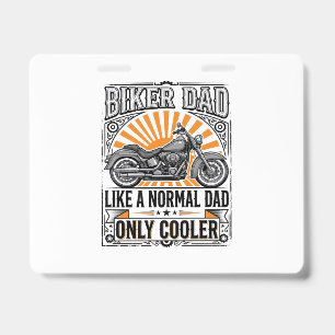 Biker-Vater Vintage-Motorrad-Vektordesign_1 Ausweis