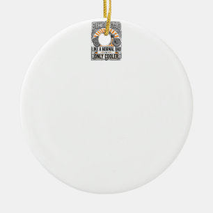 Biker-Vater Vintage-Motorrad-Vektordesign_1 Keramik Ornament