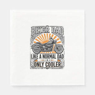 Biker-Vater Vintage-Motorrad-Vektordesign_1 Serviette
