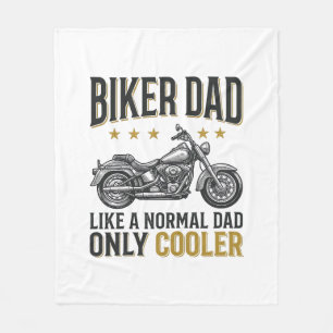 Biker-Vater Vintage-Motorrad-Zitat-Shirt_1 Fleecedecke