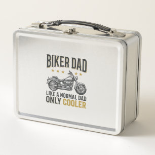 Biker-Vater Vintage-Motorrad-Zitat-Shirt_1 Metall Brotdose