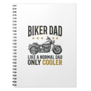 Biker-Vater Vintage-Motorrad-Zitat T-Shirt_1 Notizblock