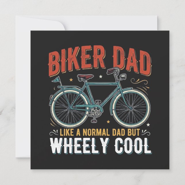 Biker-Vater wie ein normaler Vater, aber wheely co (Vorderseite)