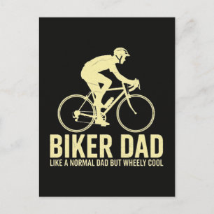 Biker-Vater wie ein normaler Vater Feiertagspostkarte