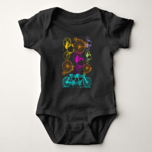 Biker Vintage Bike T-Shirt Baby Strampler