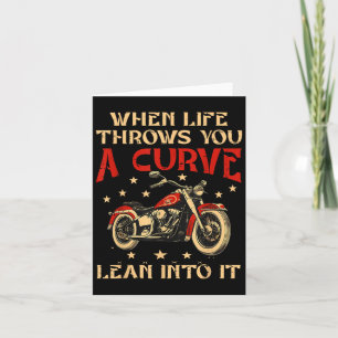 Biker, wenn das Leben dir eine Kurve wirft, Motorr Karte