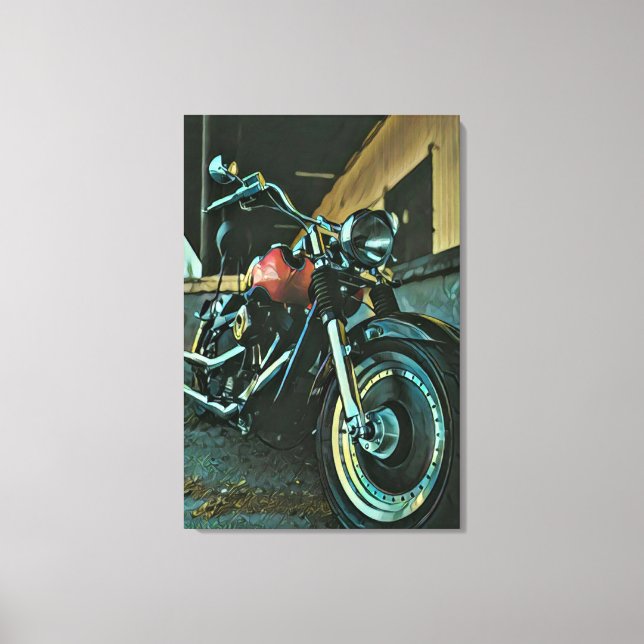 Bikergeschenke Leinwanddruck (Vorderseite)
