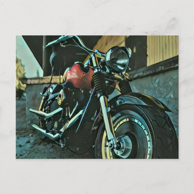 Bikergeschenke Postkarte (Vorderseite)