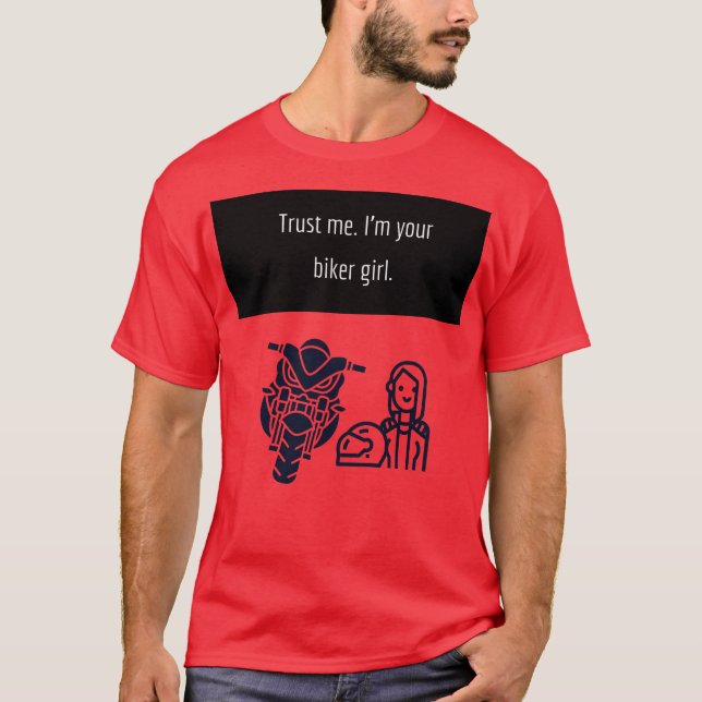 Bikerin T-Shirt (Vorderseite)