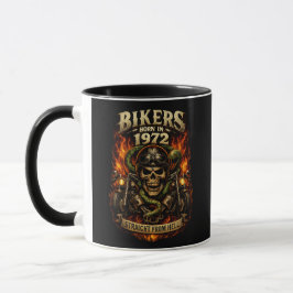 Bikers Born In 1972 Straight From Hell Mug Tasse