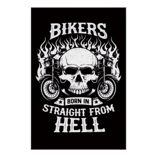 Bikers Born In Straight From Hell, Poster