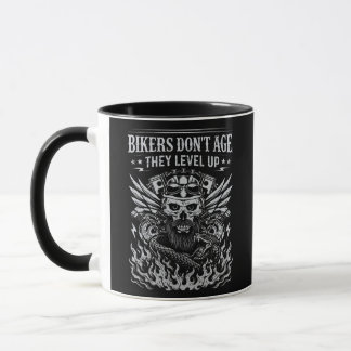 Bikers Don'T Age They Level Up, Mug Tasse