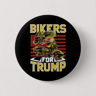 Bikers For Pro Trump Rule Motorcycle Rider  Button