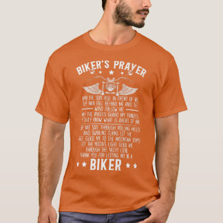 Biker's Gebet Motorrad Christliche Bike Motorrad T-Shirt