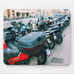Bikers Row Barcelona Mousepad