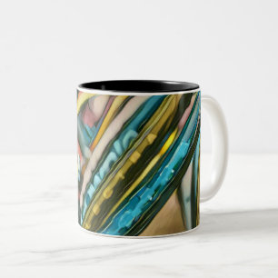 Bikes Artwork Zweifarbige Tasse