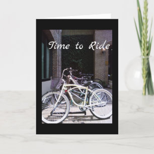 BIKES of CHARLESTON GREETING CARD Feiertagskarte