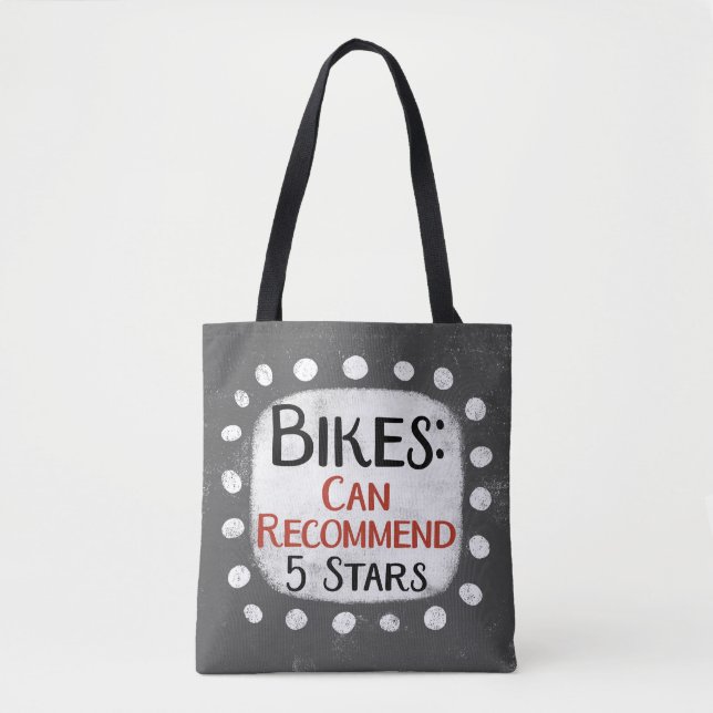 Bikes Review 5 Stars Tote Bag (Vorderseite)