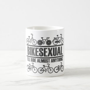 Bikesexual - Funny Bicycle und Biking Kaffeetasse