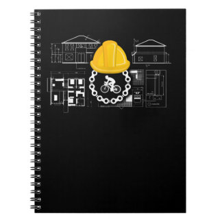 Biketour-Architekt und Architekturgeschenk Notizblock