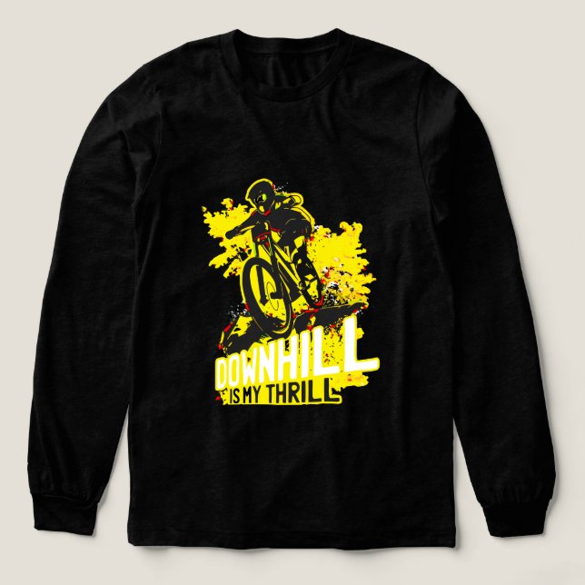Biking Adventurous Tri-Blend Shirt (Design Vorderseite)