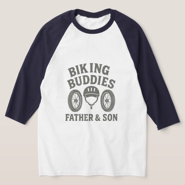 Biking Buddies Father Son Cycling Adventure T-Shirt (Ablage )