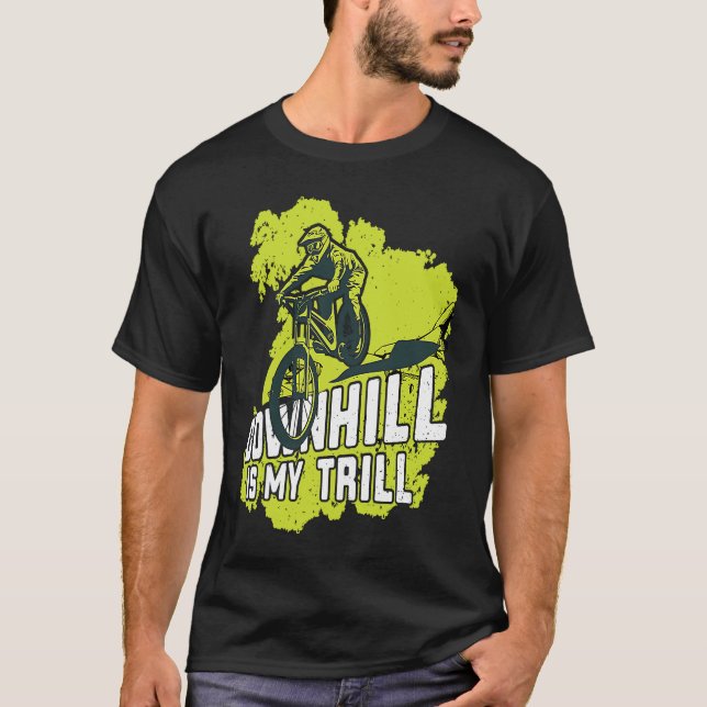 Biking MTB Shorts MTB Gloves Downhill Mountain Bik T-Shirt (Vorderseite)