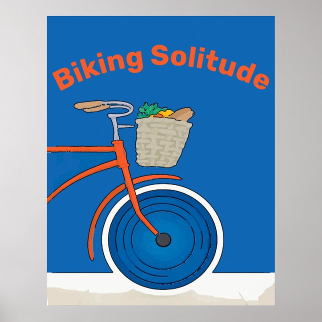 Biking Solitude, Bearbeitungstest Poster (Vorne)