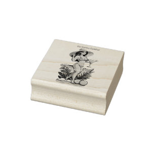 Bikini Babe Big Hat - Big Cocktail Thunder_Cove Gummistempel