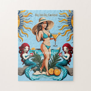 Bikini Babe Big Hat - Big Cocktail Thunder_Cove Puzzle