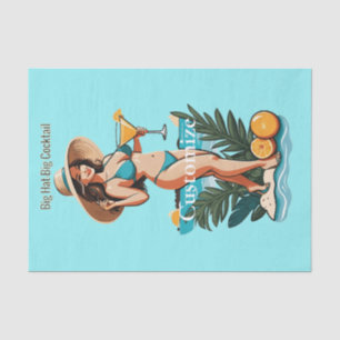 Bikini Babe Big Hat - Big Cocktail Thunder_Cove Seidenpapier
