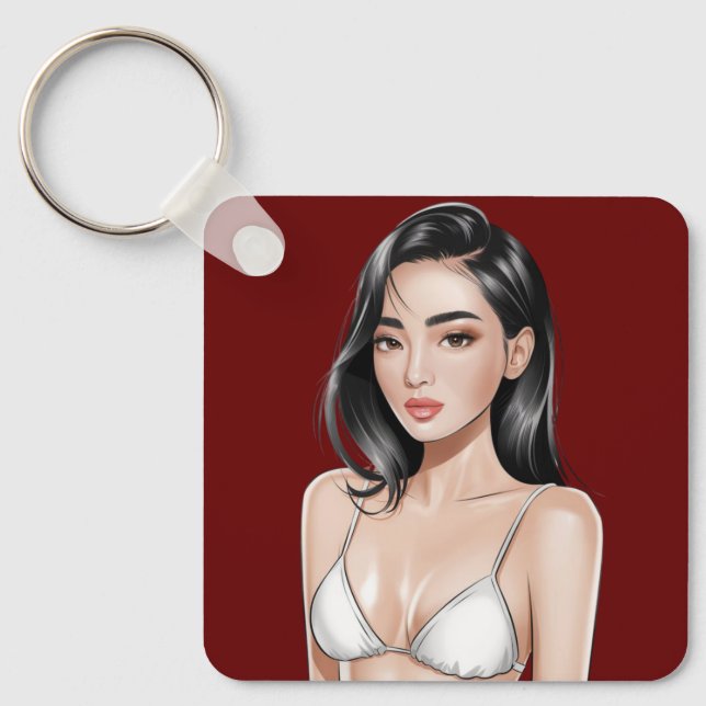 Bikini Babe Schlüsselanhänger (Vorderseite)