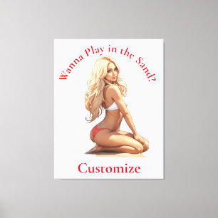 Bikini Beach Girl Thunder_Cove Leinwanddruck