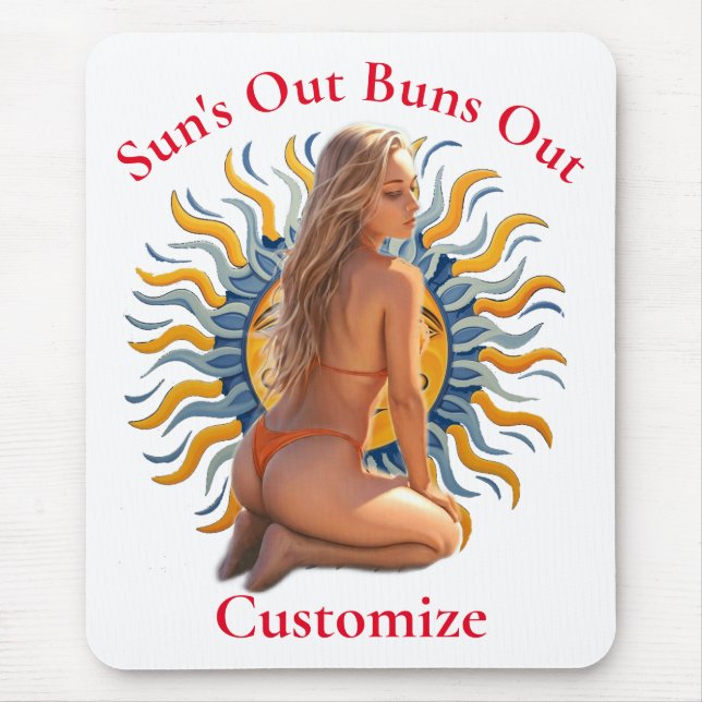 Bikini Beach Girl Thunder_Cove Mousepad (Vorne)