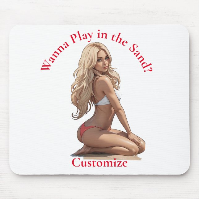 Bikini Beach Girl Thunder_Cove Mousepad (Vorne)