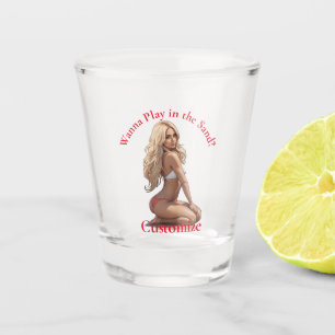 Bikini Beach Girl Thunder_Cove Schnapsglas
