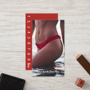 Bikini Belly Barista Coffee Drive-Thru Treuekarte