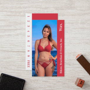 Bikini Brasilianische Treuekarte für Wachs Foto