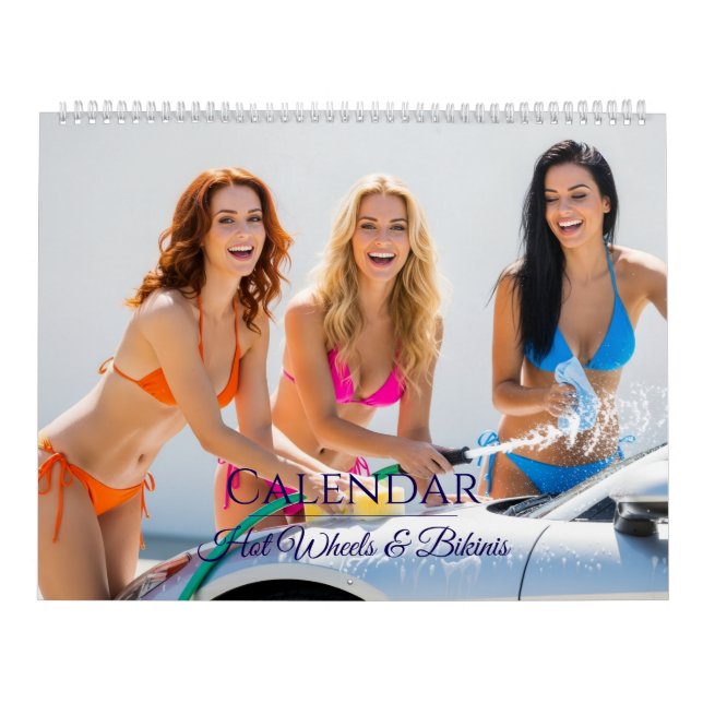 Bikini Car Wash Calendar – Stunning Women Kalender (Titelbild)