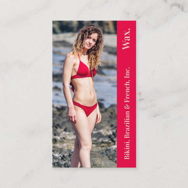 Bikini Foto Punchcard (Brasilianischer Wax) Treuekarte (Vorderseite)