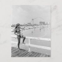 Bikini Girl Fischen Daytona Beach Florida