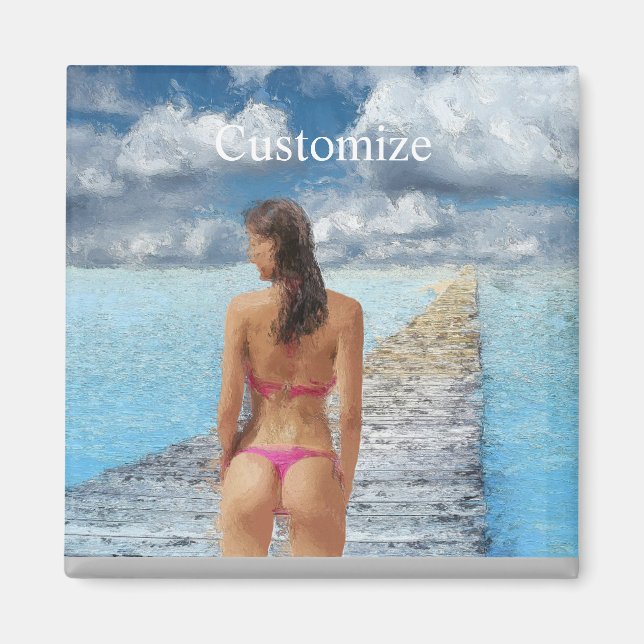 Bikini Girl Thunder_Cove Magnet (Vorne)