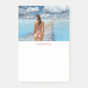 Bikini Girl Thunder_Cove Post-it Klebezettel