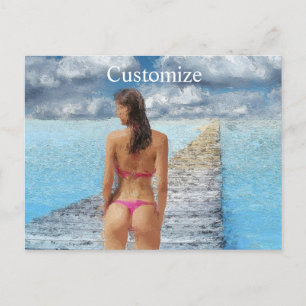 Bikini Girl Thunder_Cove Postkarte