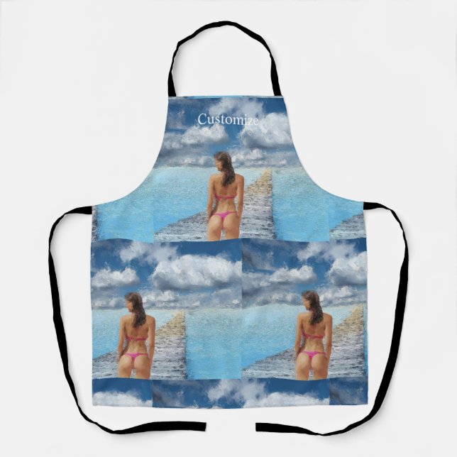 Bikini Girl Thunder_Cove Schürze (Vorderseite)
