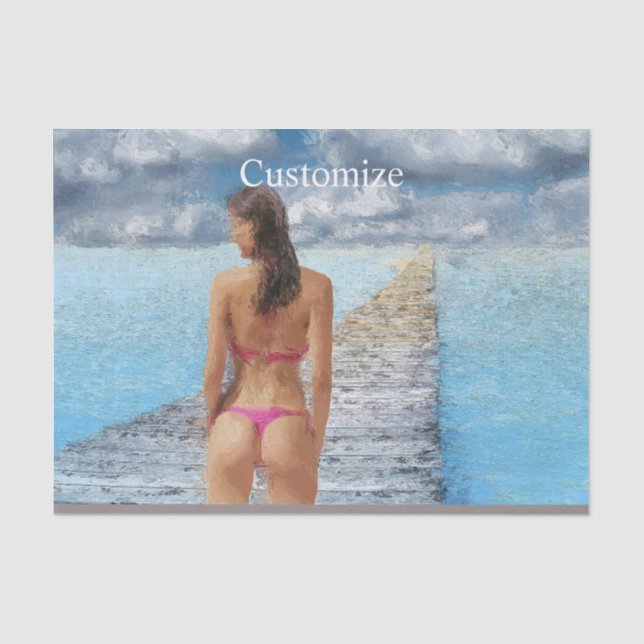 Bikini Girl Thunder_Cove Seidenpapier (Vorderseite)