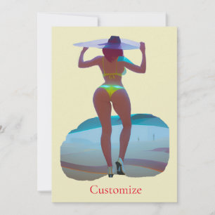 Bikini Hintern Beach Girl Thunder_Cove Einladung