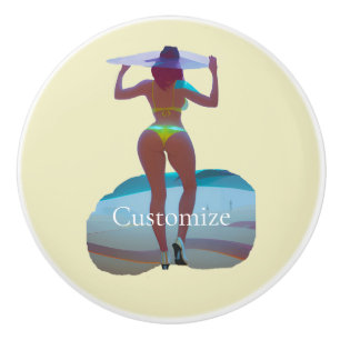 Bikini Hintern Beach Girl Thunder_Cove Keramikknauf