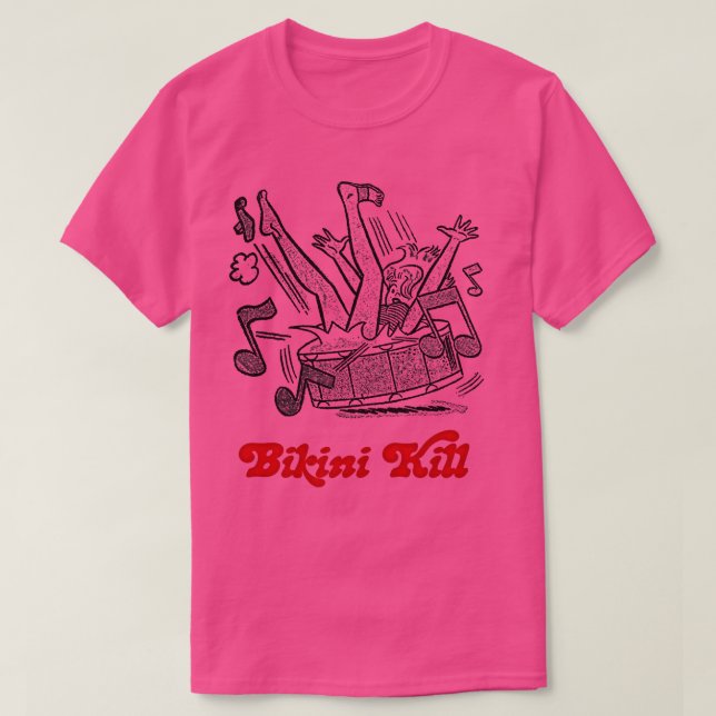 Bikini Kill Punk Girl Design T-Shirt (Design vorne)